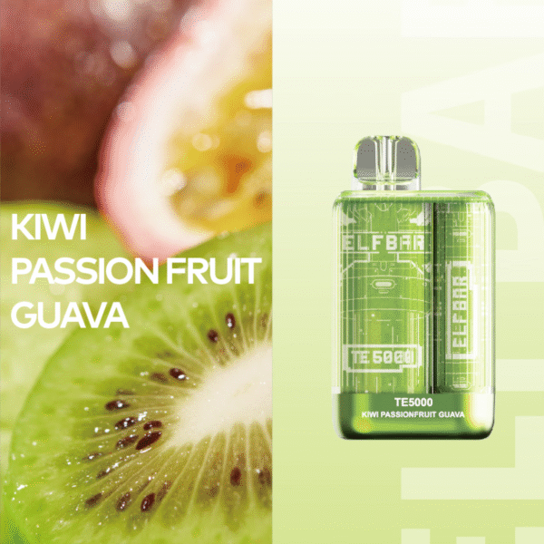 ELF BAR ELFBAR TE5000 KIWI PASSION FRUIT GUAVA