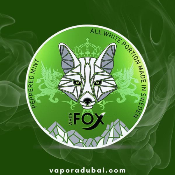 White Fox Peppered Mint Slim All White Portion